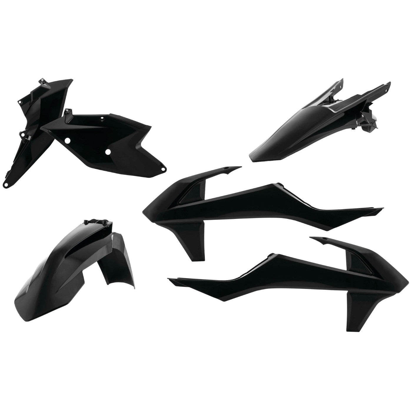 Acerbis Black Standard Plastic Kit for KTM - 2634060001