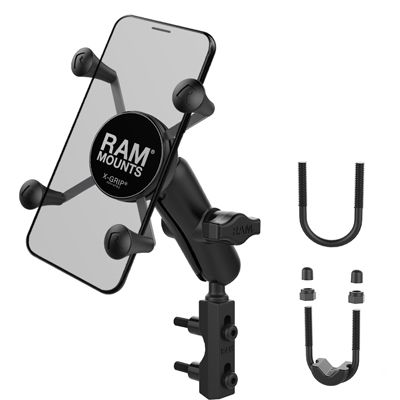 Ram Mounts Brake/Clutch Reservoir Phone Mount with X-Grip Cradle Black - RAM-B-174-UN7