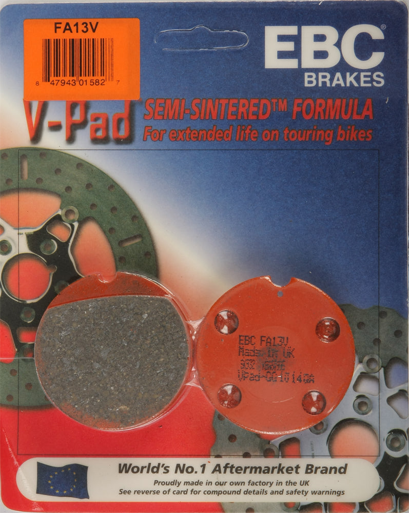 EBC 1 Pair V-Pad Semi-Sintered Touring Brake Pads MPN FA13V