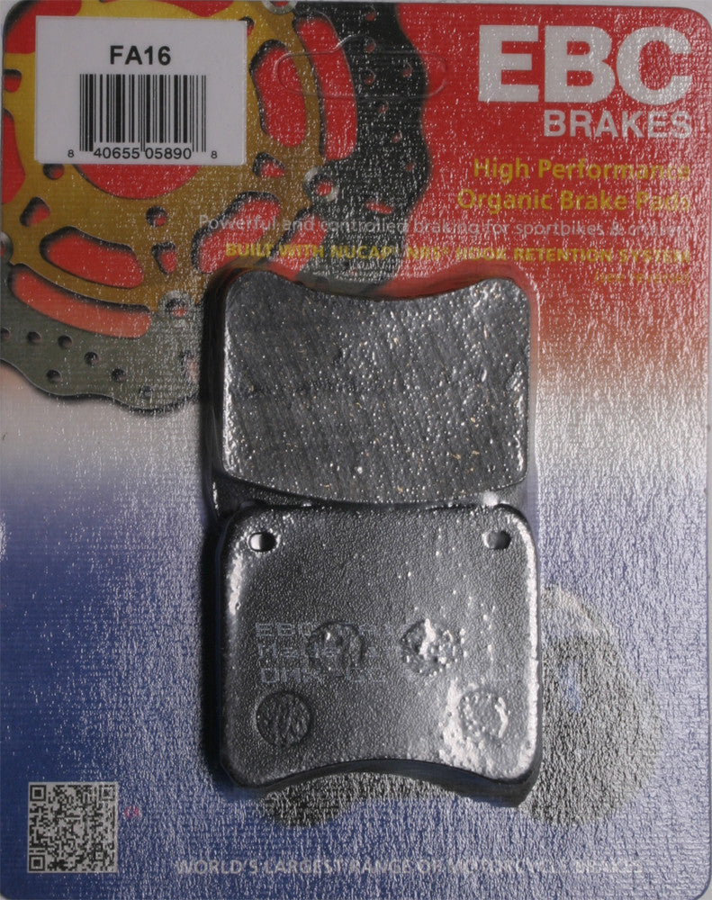 EBC 1 Pair FA Series Organic Replacement Brake Pads MPN FA16