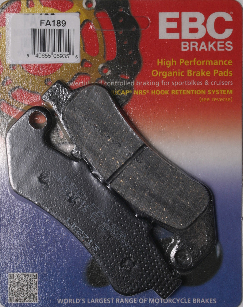 EBC 1 Pair FA Series Organic Replacement Brake Pads For Honda CBR1000F 1993-1999