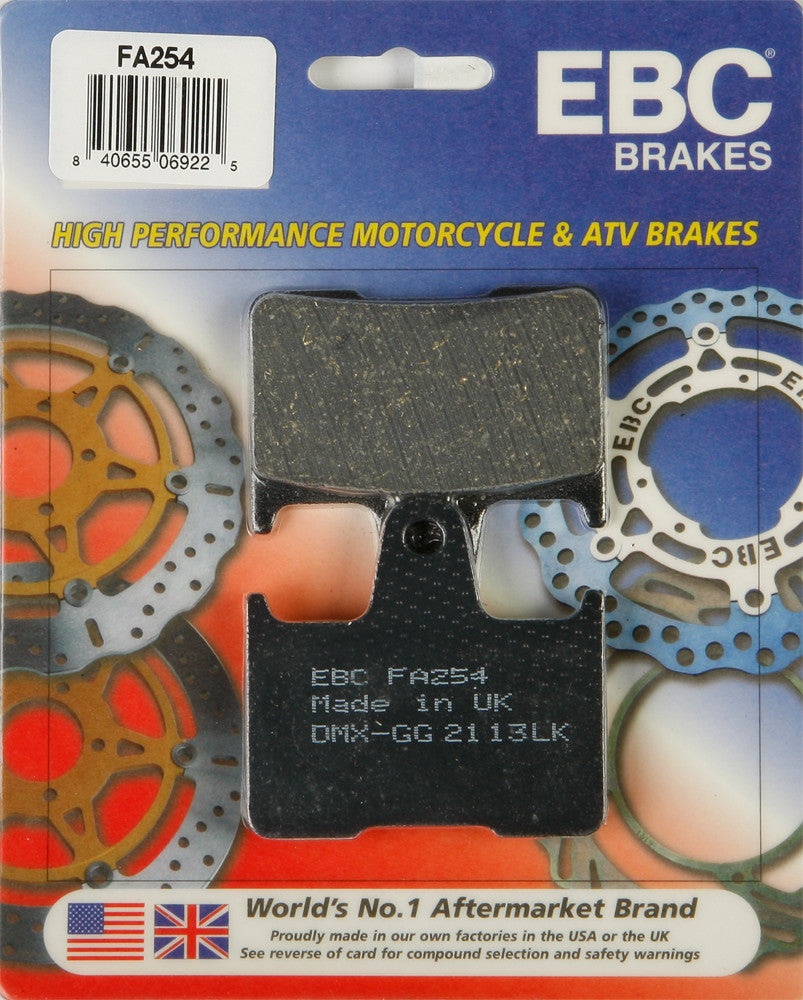 EBC 1 Pair FA Series Organic Replacement Brake Pads MPN FA254