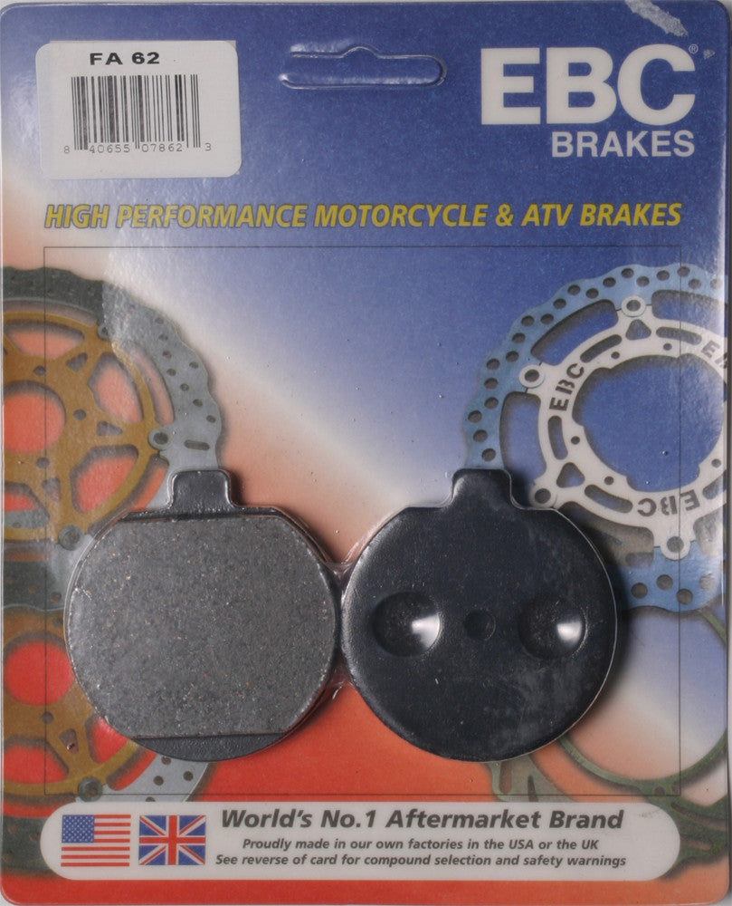 EBC 1 Pair Premium SFA Organic OE Replacement Brake Pads MPN FA62