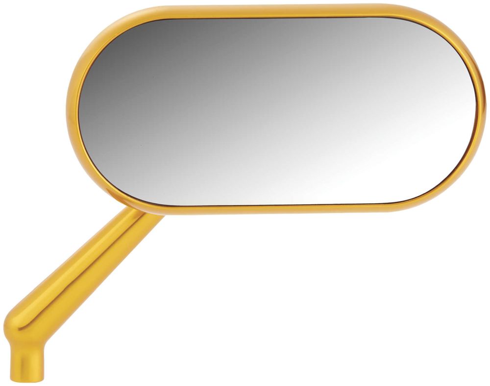 Arlen Ness Gold Right Oval Mirror 13-178