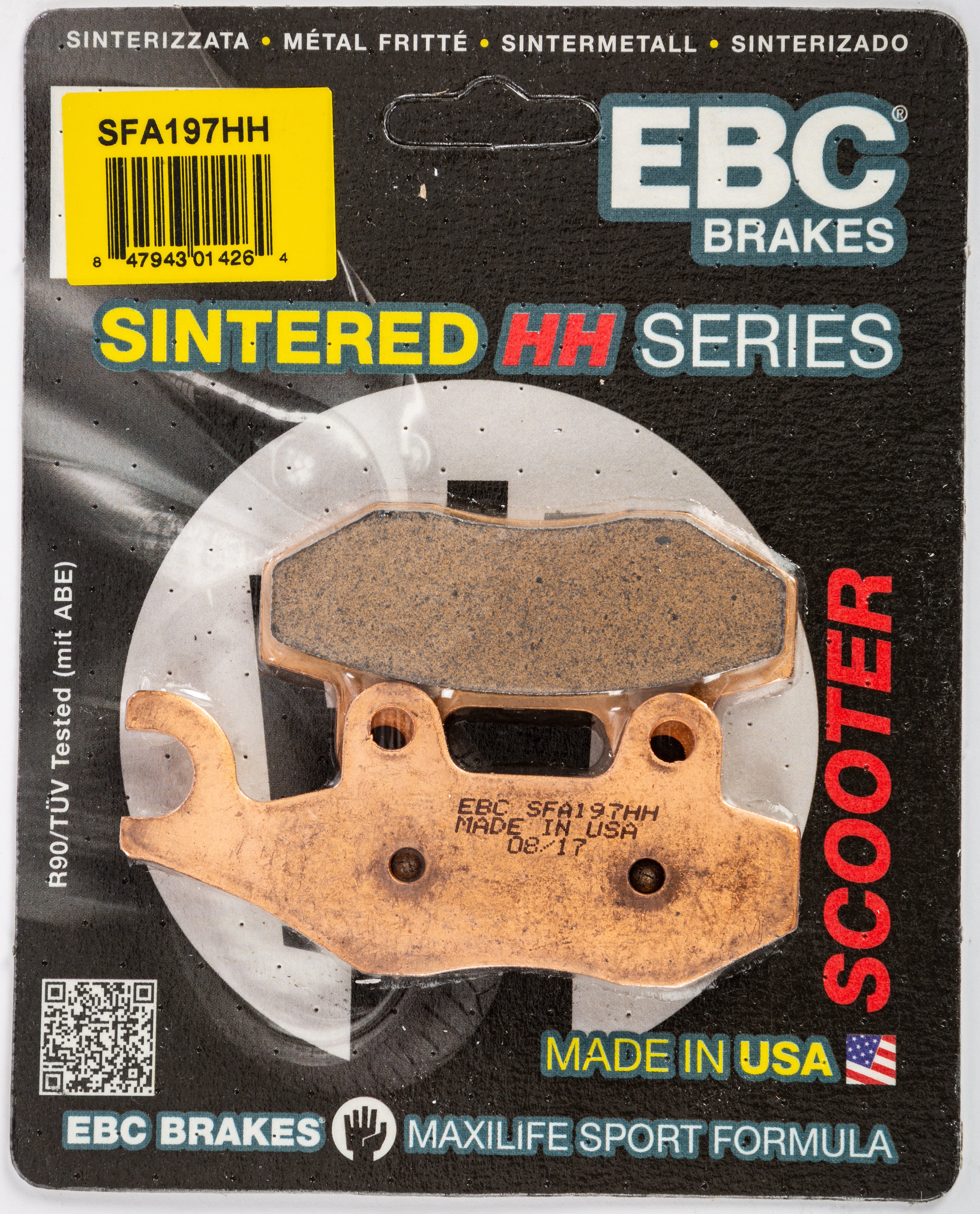 EBC 1 Pair SFA HH Series Scooter Sintered Brake Pads MPN SFA197HH