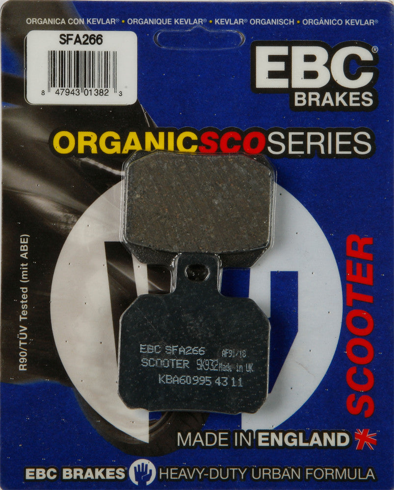 EBC 1 Pair Premium SFA Organic OE Replacement Brake Pads MPN SFA266