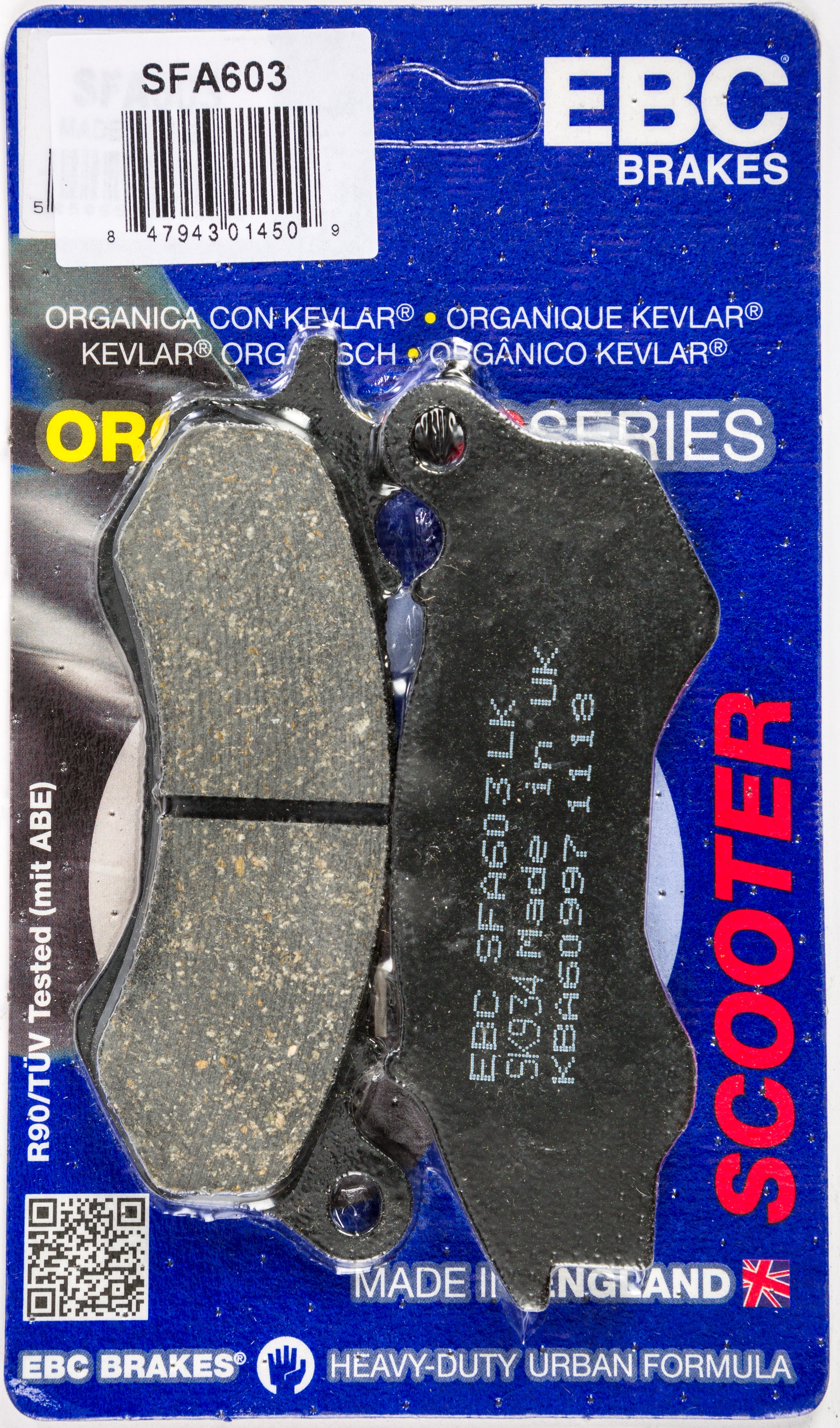 EBC 1 Pair Premium SFA Organic OE Replacement Brake Pads For Honda WW150 2009-2015