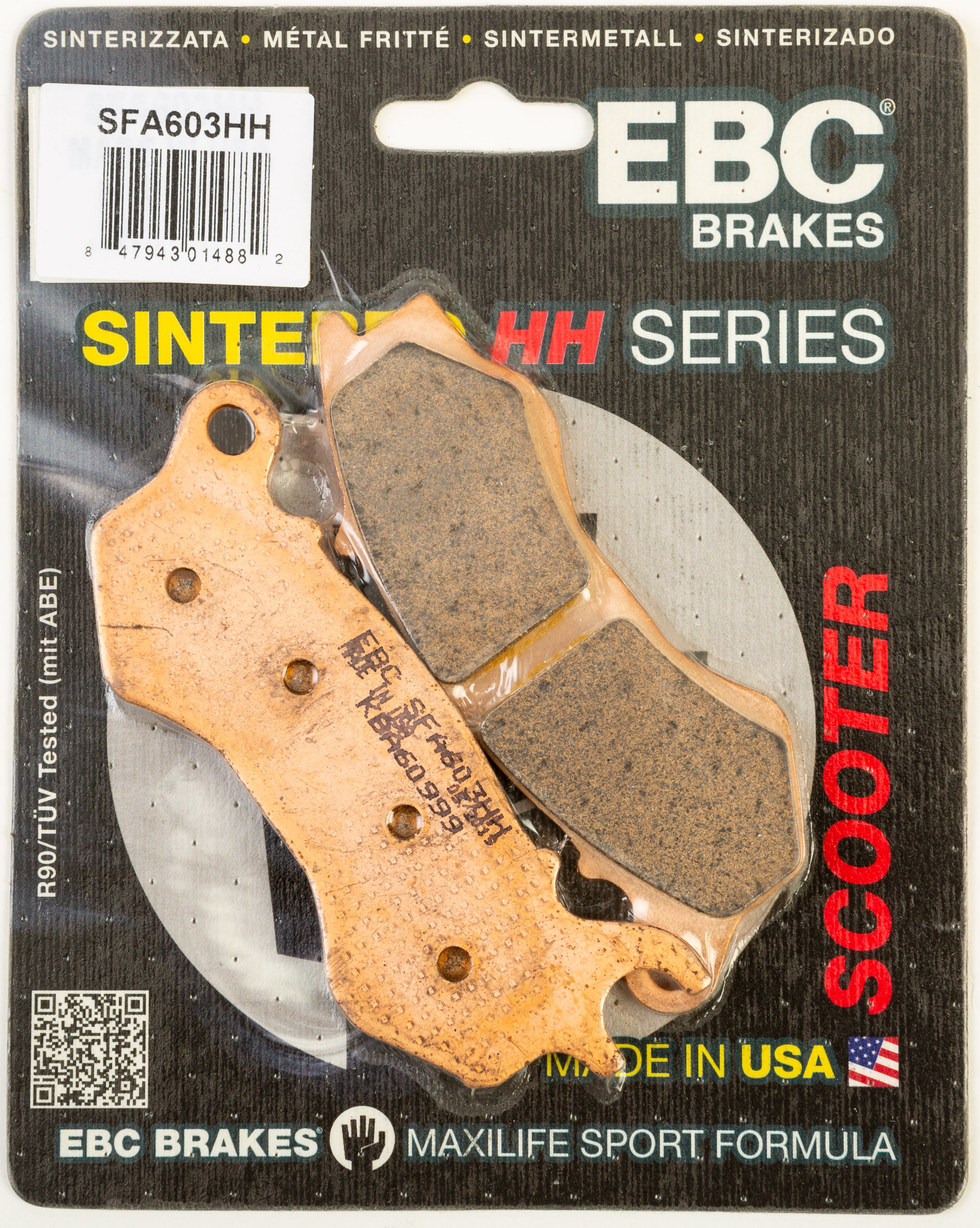 EBC 1 Pair SFA HH Series Scooter Sintered Brake Pads For Honda WW150 2009-2015