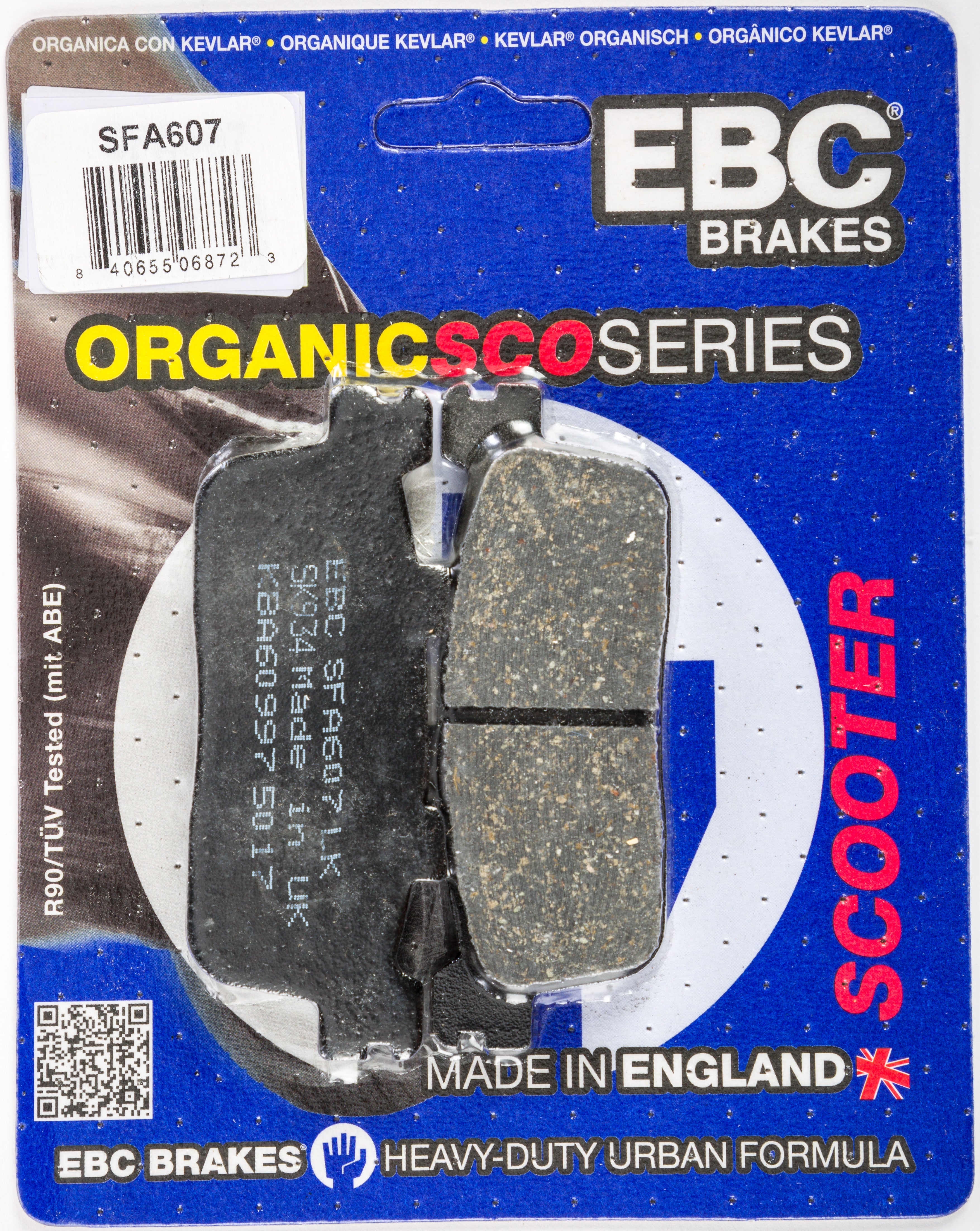 EBC 1 Pair Premium SFA Organic OE Replacement Brake Pads MPN SFA607
