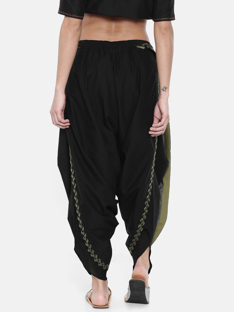 black dhoti pants