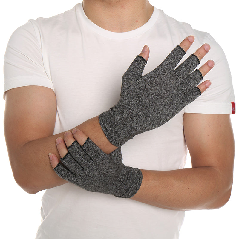 compression gloves for arthritis black