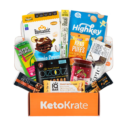 July 2023 KetoKrate opened and filled with low-carb, keto friendly snacks