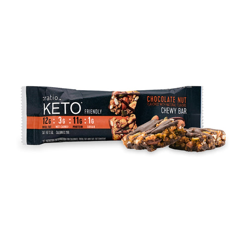 Ratio's Keto Friendly Chocolate Nut Chewy Bar