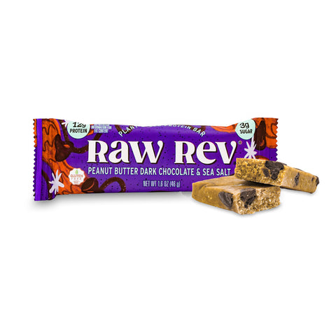 Raw Rev Peanut Butter Dark Chocolate and Sea Salt Protein Bar
