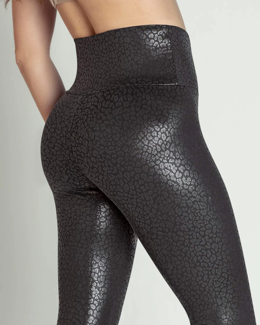 Strong tummy control leggings with ribbed texture – BEST WEAR
