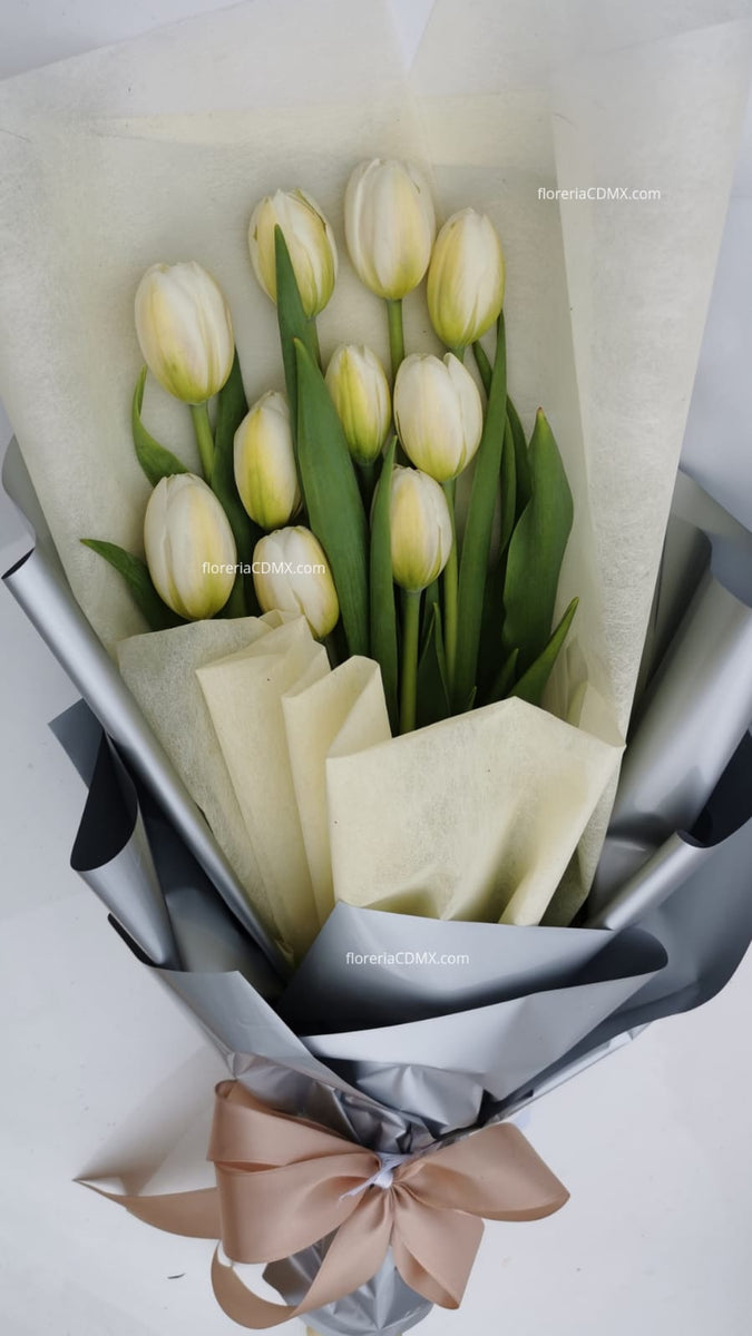 Ramo de tulipanes (10 pzas) – Florería CDMX