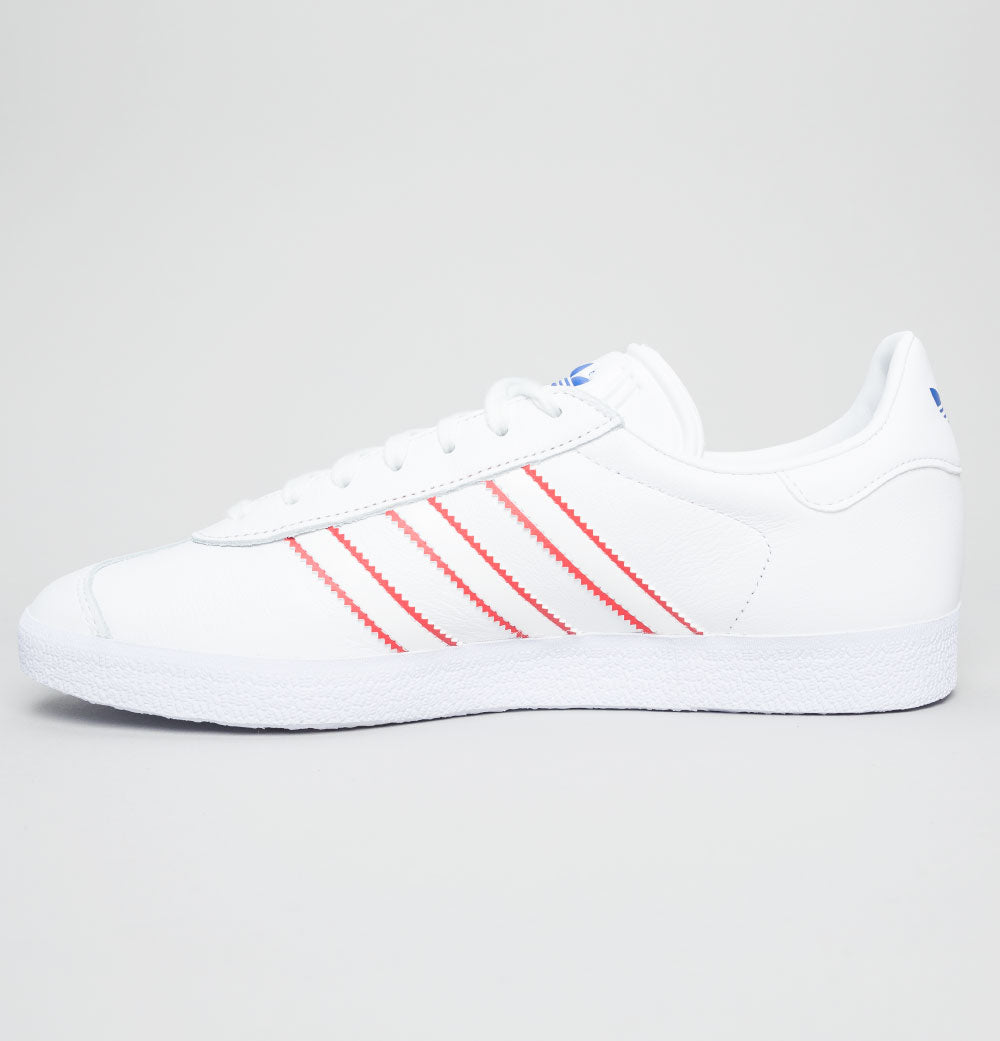 Adidas Gazelle Trainers Future White/Red Bronx Clothing