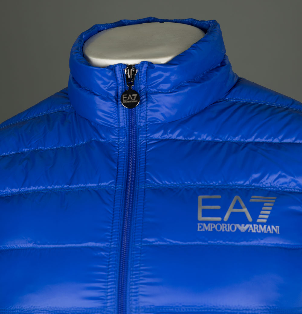 ea7 blue gilet