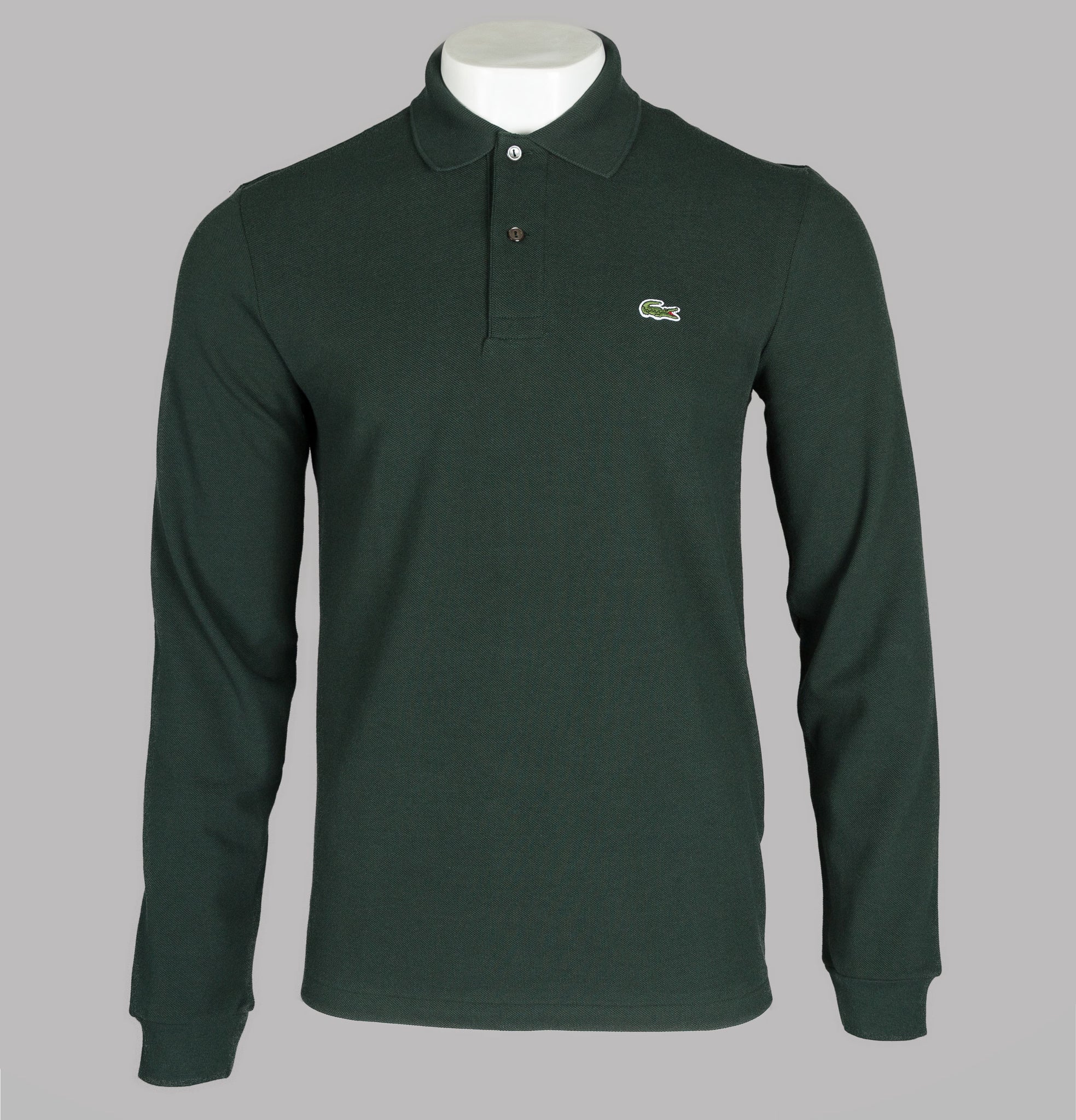 forstørrelse etc Skabelse Lacoste Long Sleeve Polo Shirt Dark Green – Bronx Clothing
