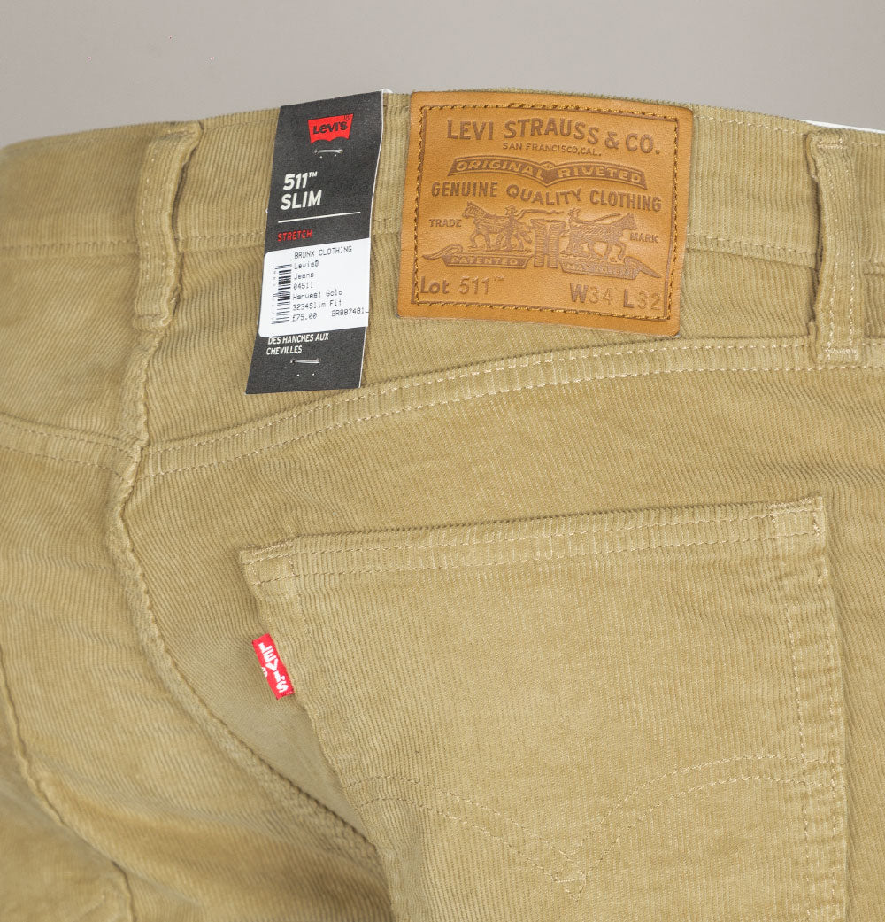 Levi's® 511™ Slim Fit Cords Harvest Gold – Bronx Clothing