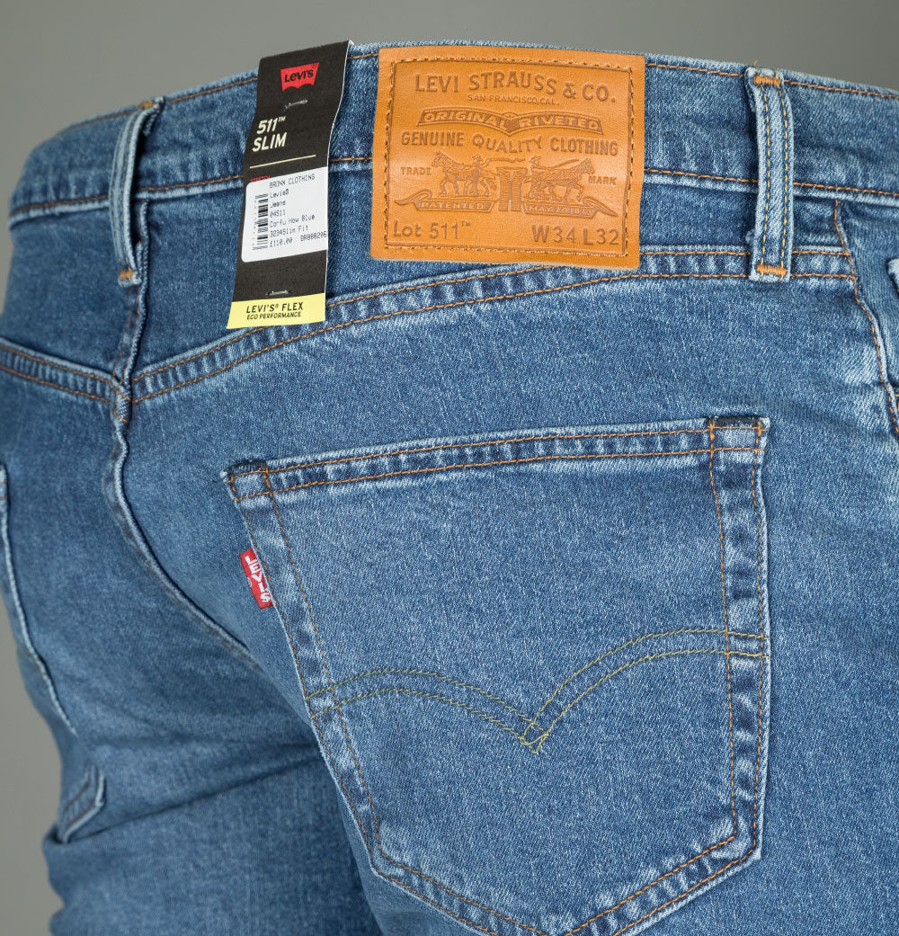 Levi's® 511™ Slim Fit Flex Jeans Corfu How Blue Adv – Bronx Clothing