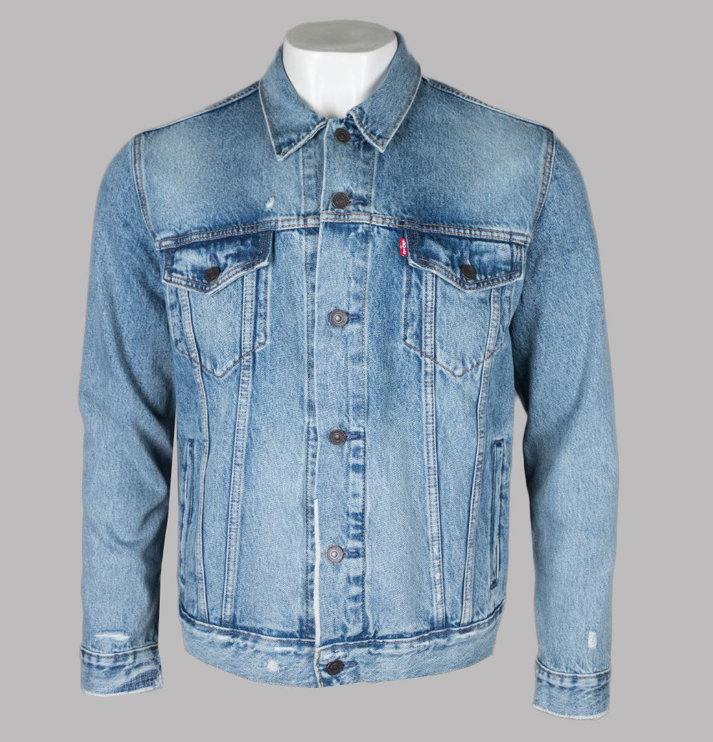 Levi's® Denim Trucker Jacket Light Indigo Destructed – Bronx Clothing