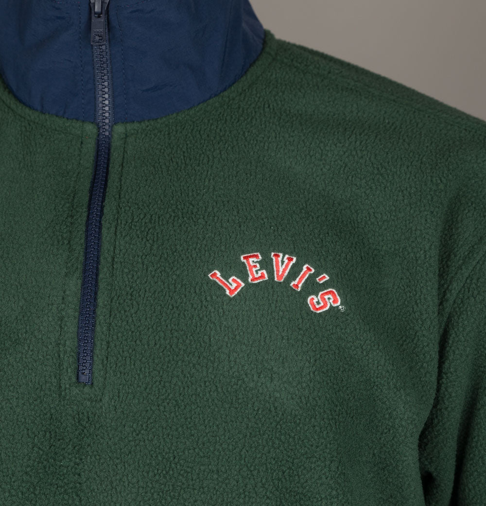 Levi's® 1/4 Zip Polar Fleece Sweatshirt Python Green – Bronx Clothing