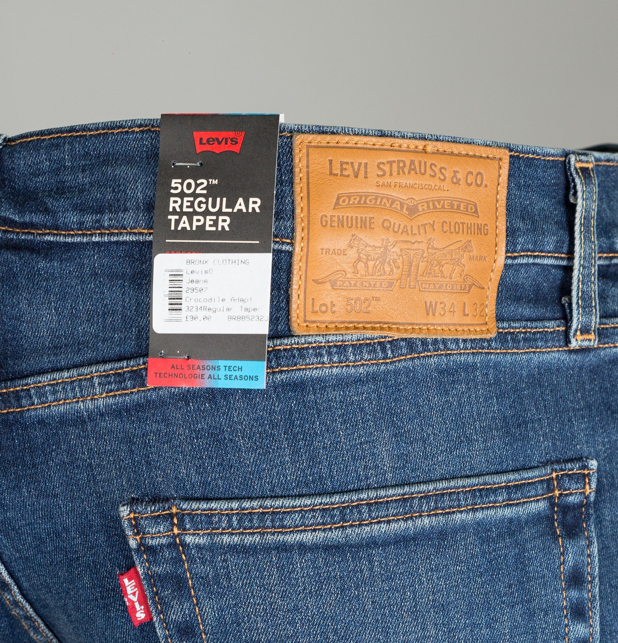 Levi's® 502™ Regular Taper Fit Jeans Crocodile Adapt – Bronx Clothing