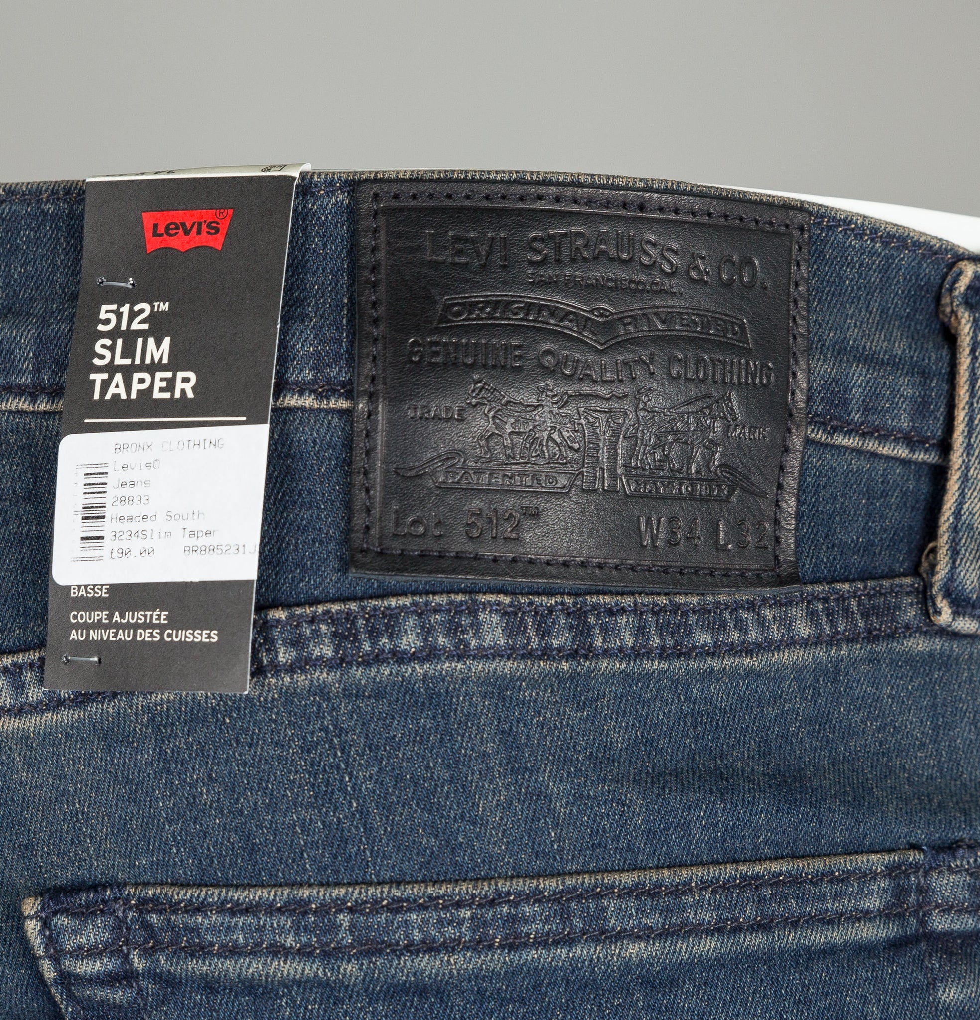 levis 512 dark indigo