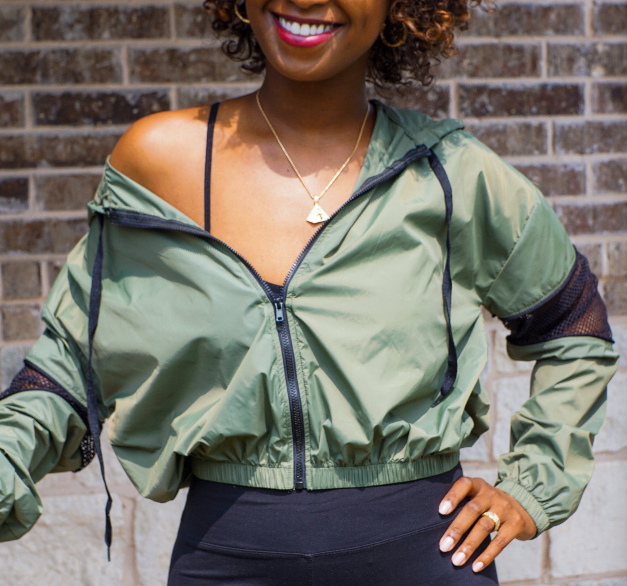 Green Windbreaker