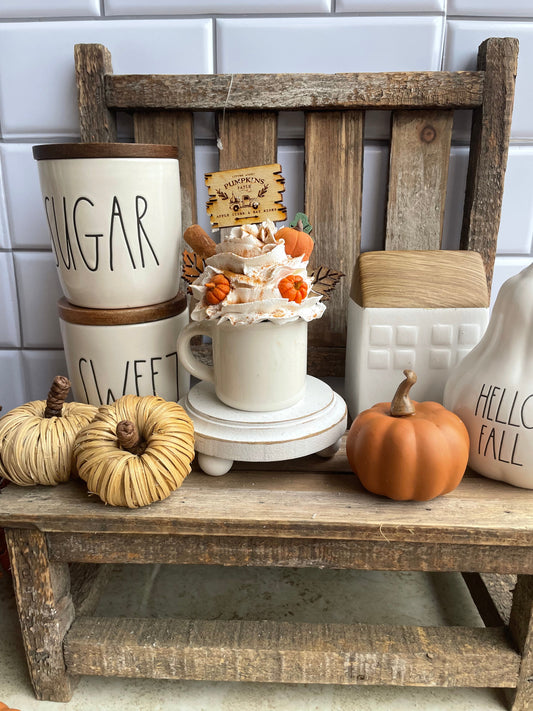 Pumpkin spice Faux whipped mug topper in 2023