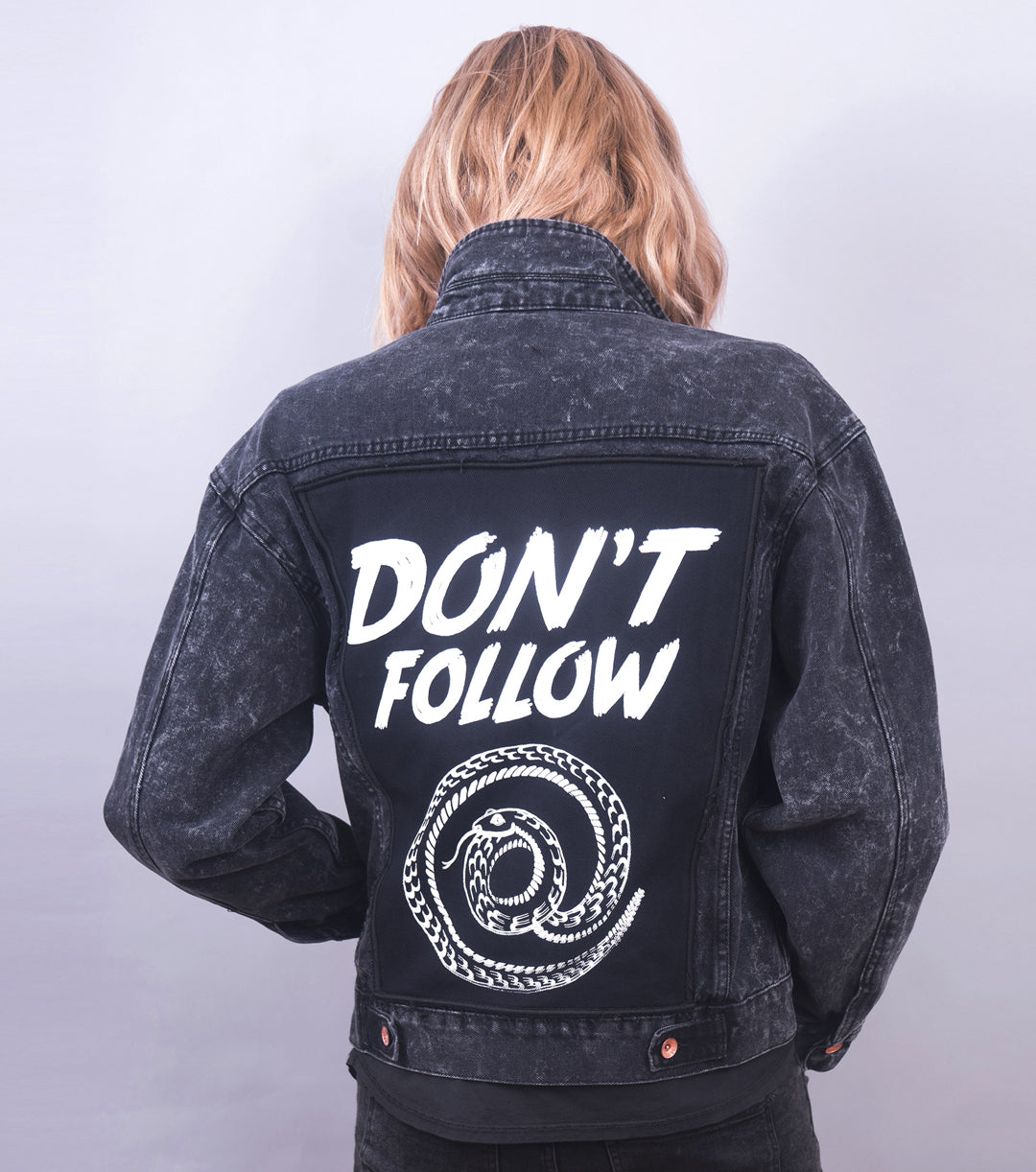 Don't Follow Jacket (Black Acid Wash)