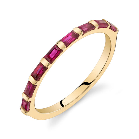 Ruby Baguette Ring