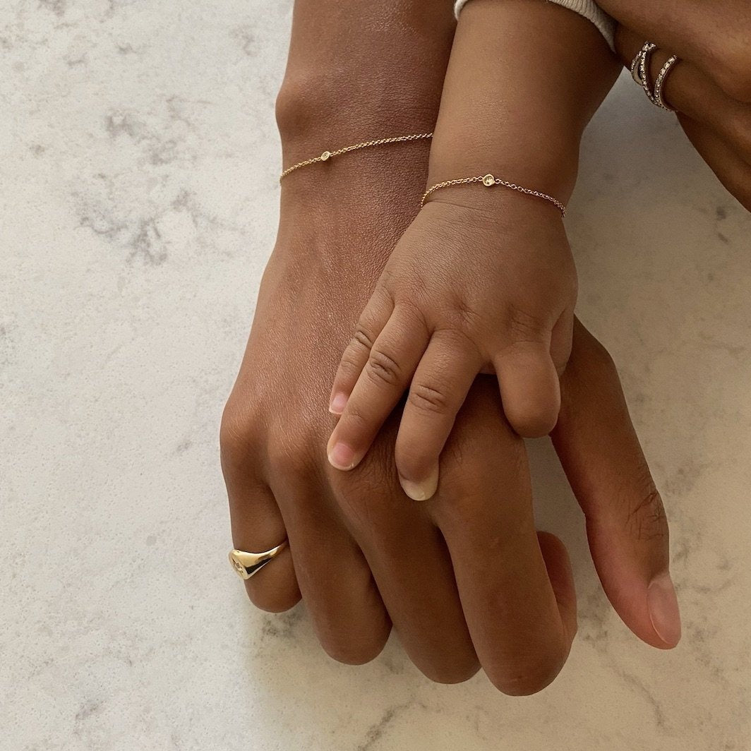 mother daughter diamond bracelets