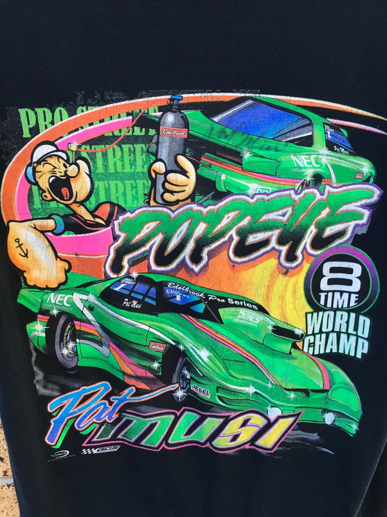 Vtg Men’s Sz M Popeye Pat Musi racing tee $80 🔥 – Thrift’d Streetwear