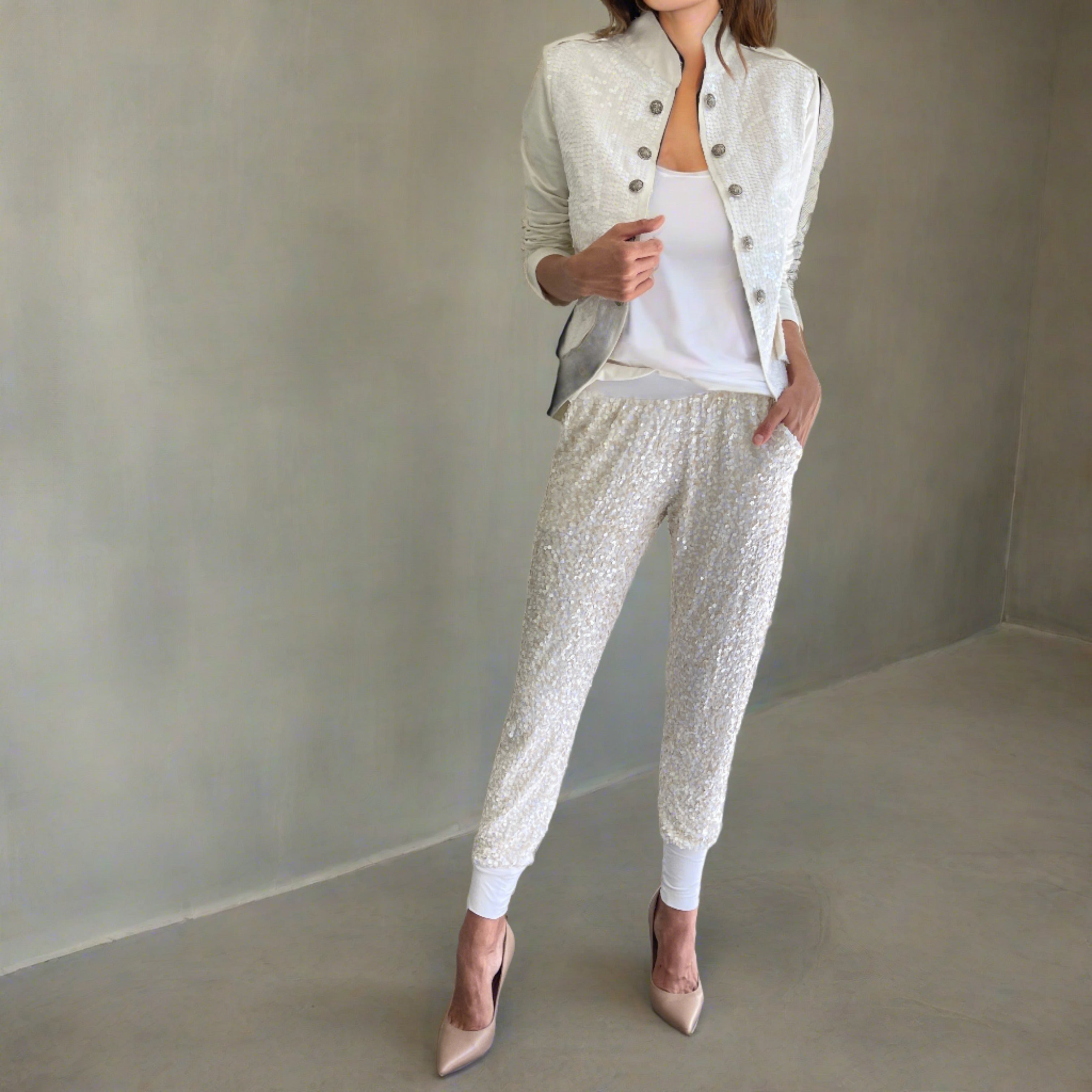 Sequin Wrap Pant