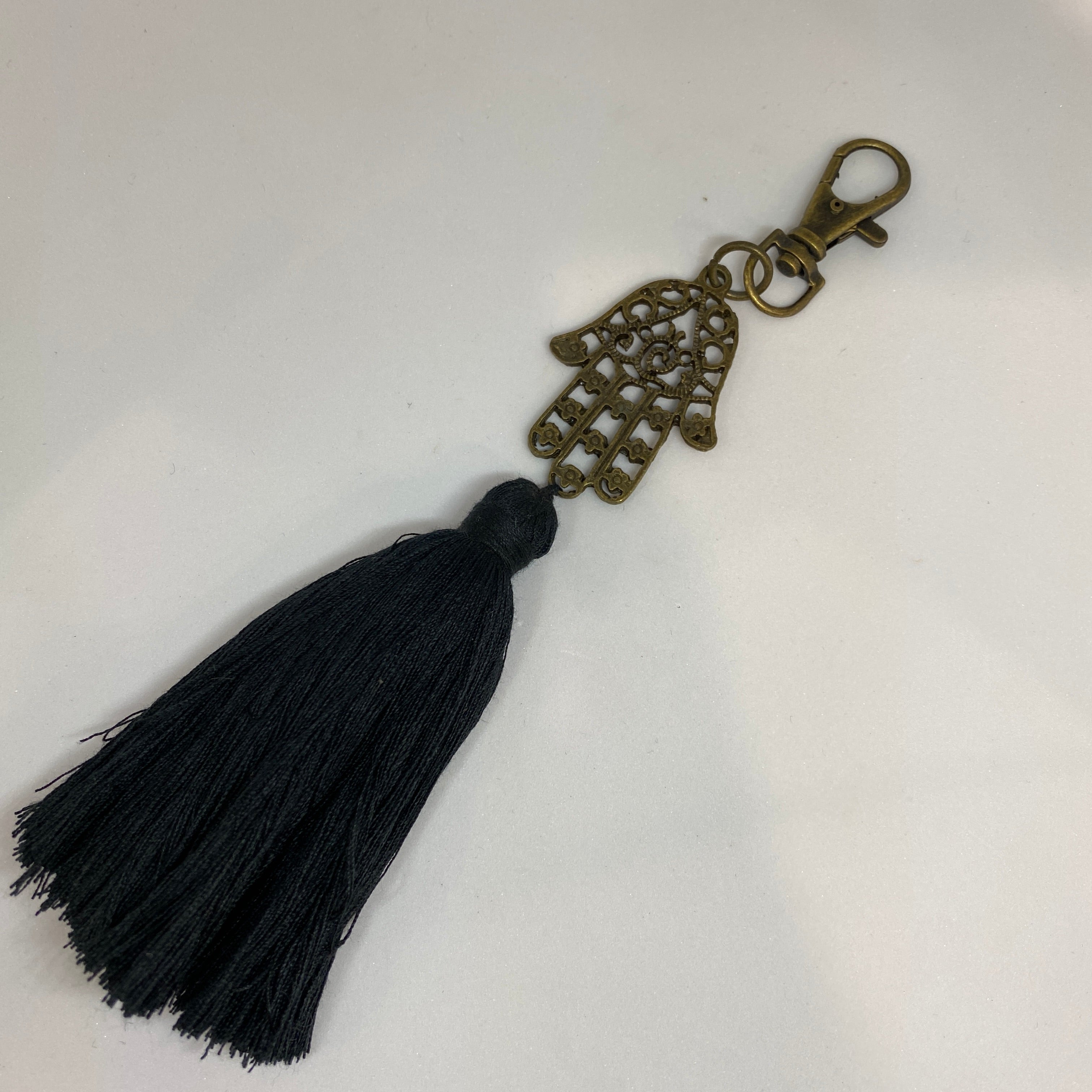 Tie Dye Tassel Keychains