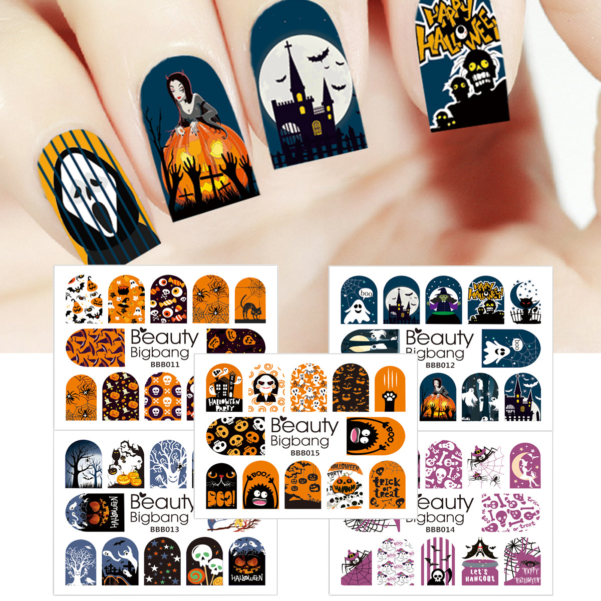 halloween nail stickers