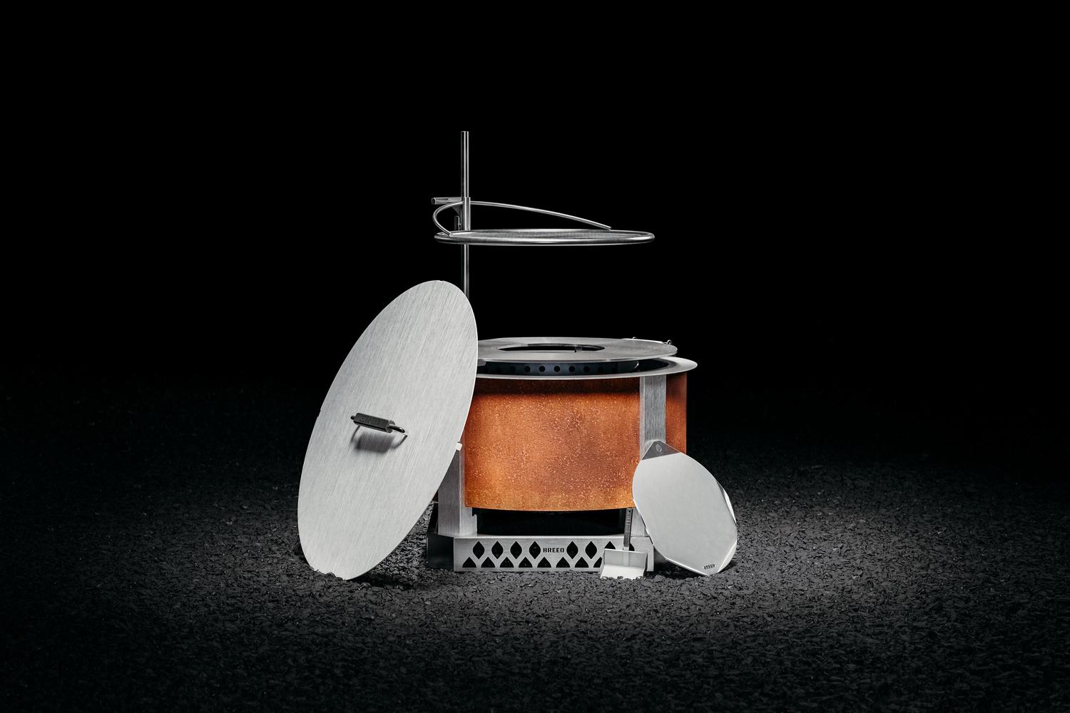 Wilson & Miller Grillmaster 18 3-in-1 Grill, Smoker & Firepit