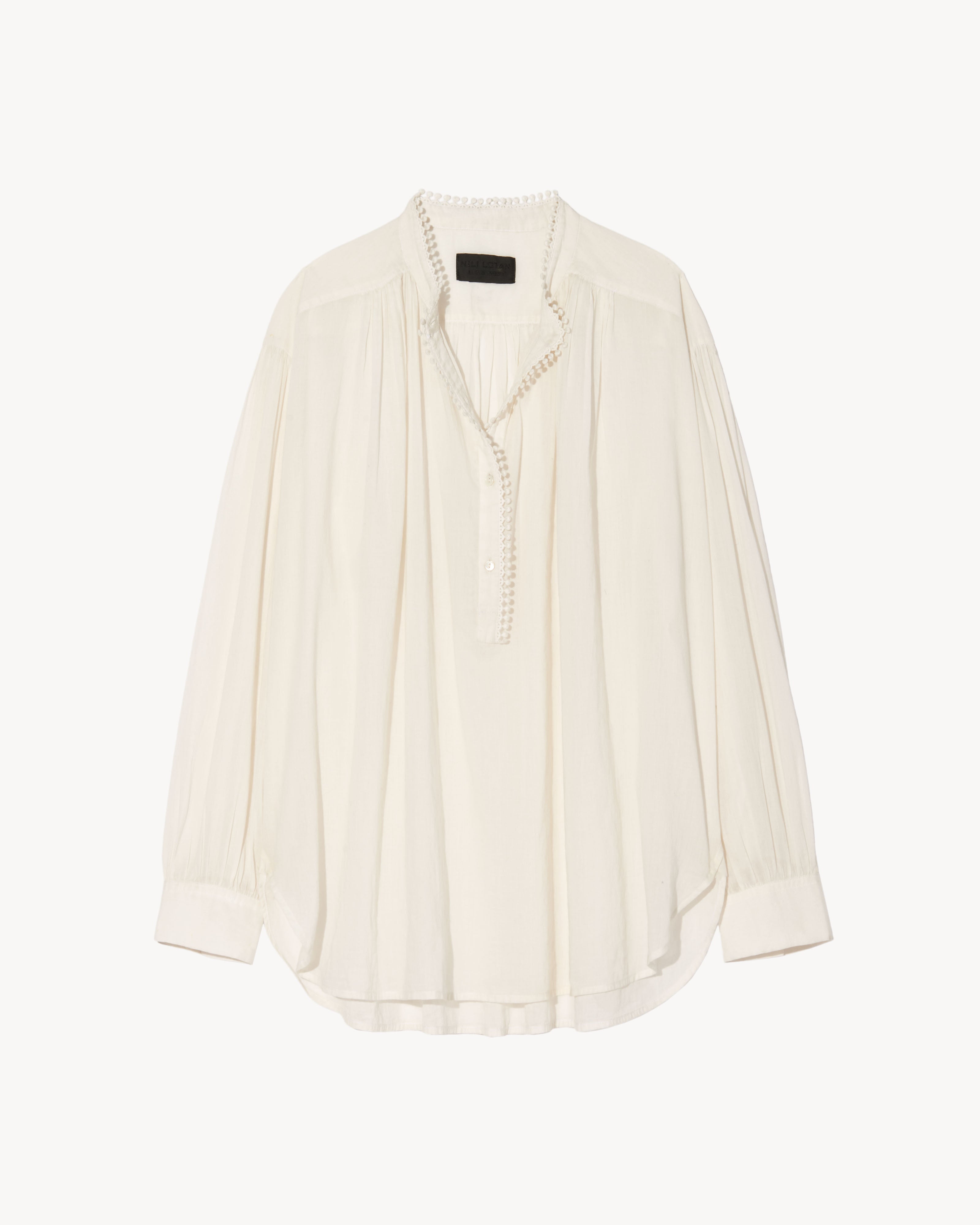 Nili Lotan Marcel Top In Ivory