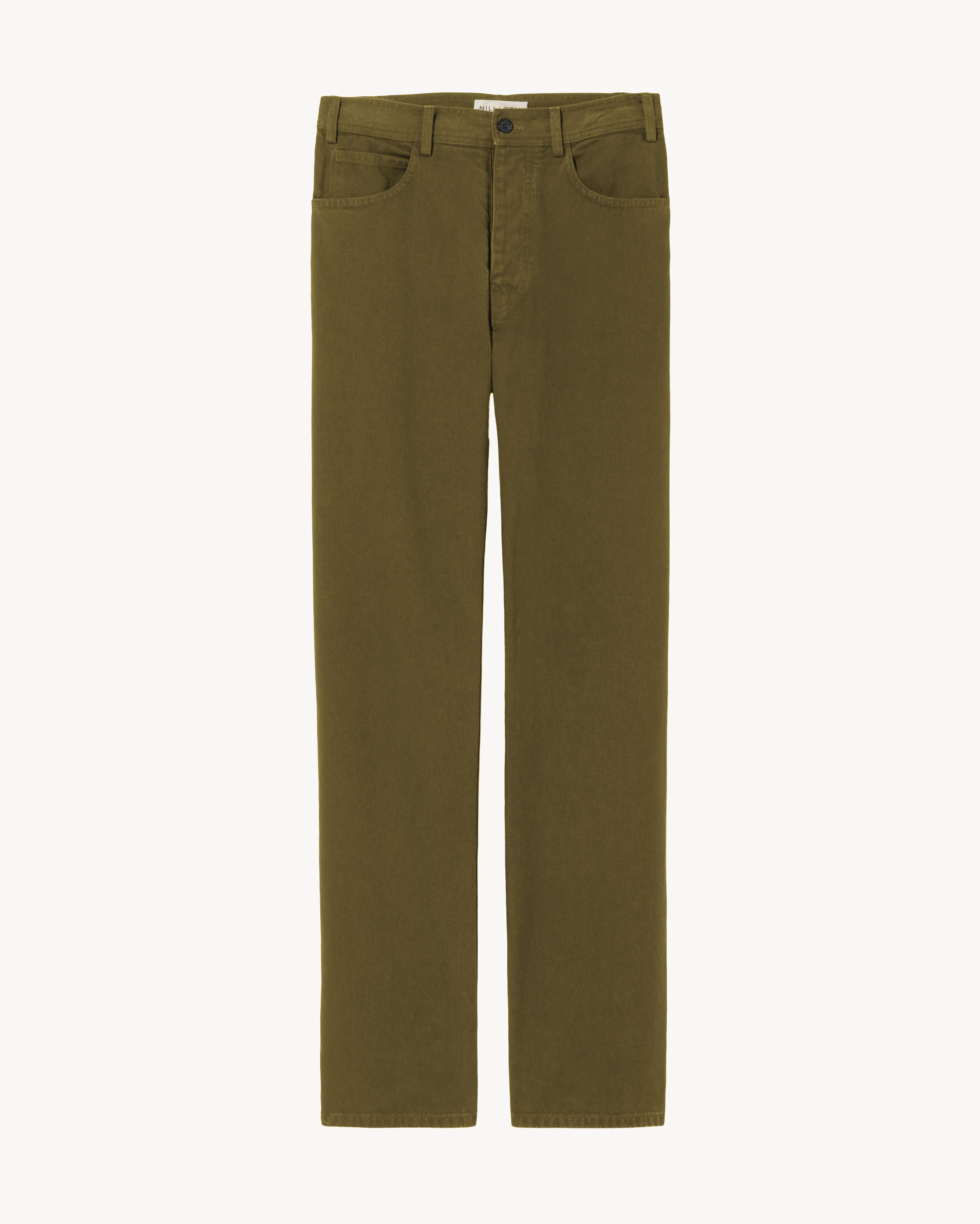 Nili Lotan Smith Pant In Olive Green