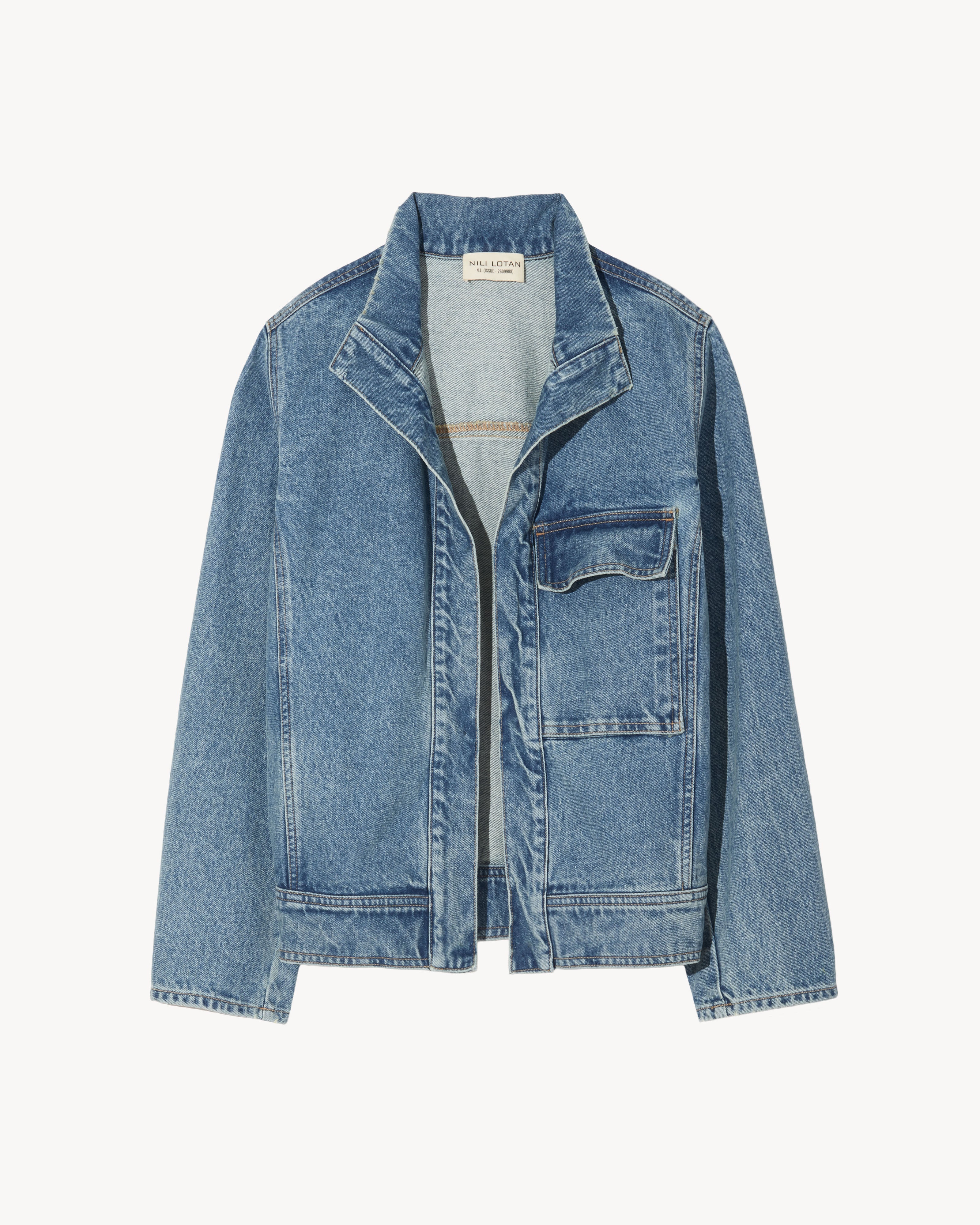 Nili Lotan Marilou Denim Jacket In Summer Wash | ModeSens