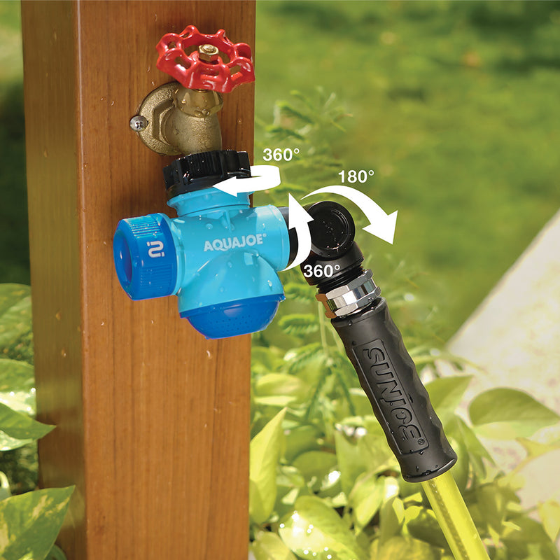 Aqua Joe Sji Mfga1 Multi Function Outdoor Faucet And Garden Hose