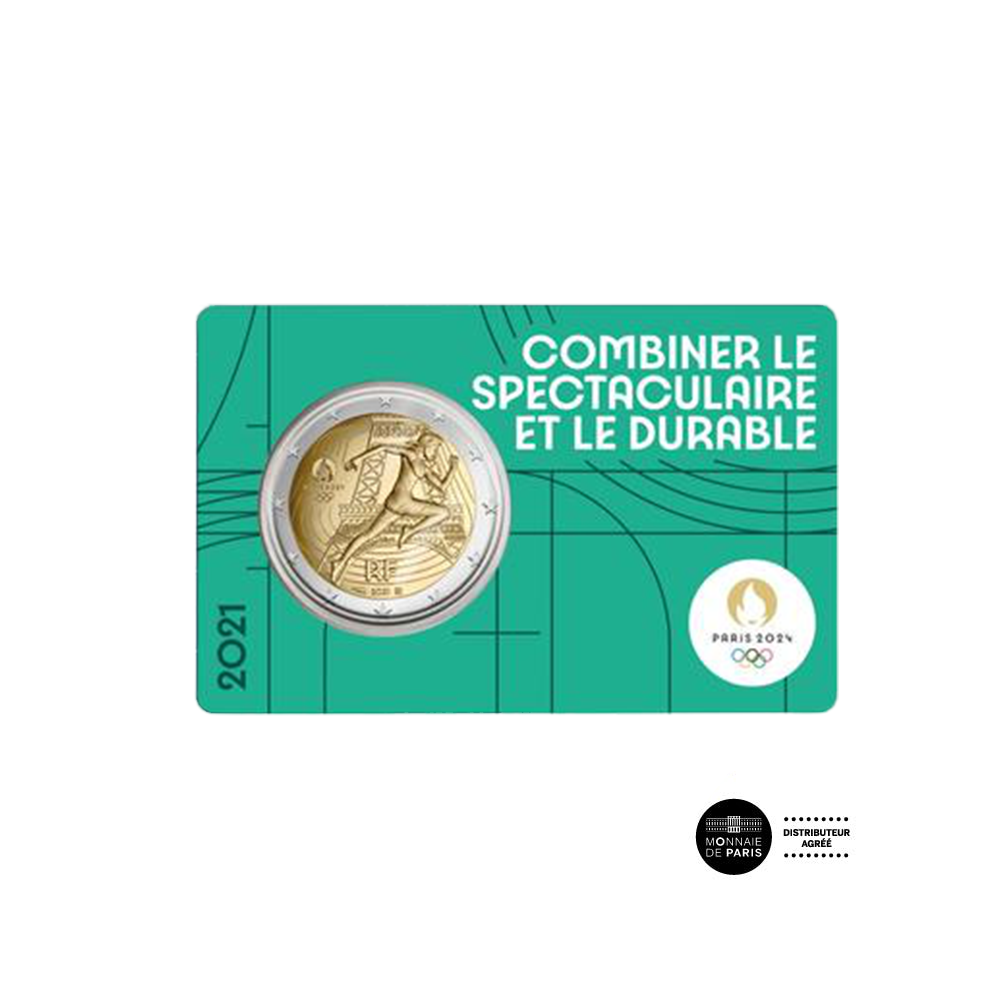 Paris Olympic Games 2024 € 2 commemorative BU 5/5N pieceset