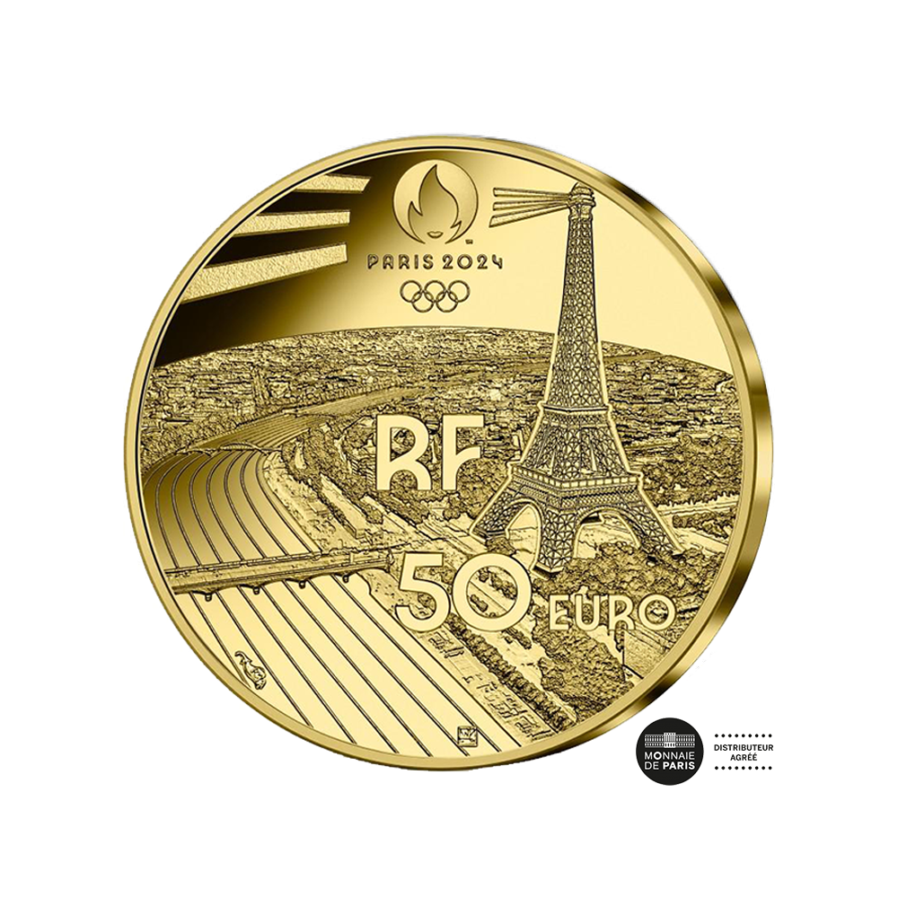 OJ Paris 2024 Judo 50 € OR 1/4 OZ BE