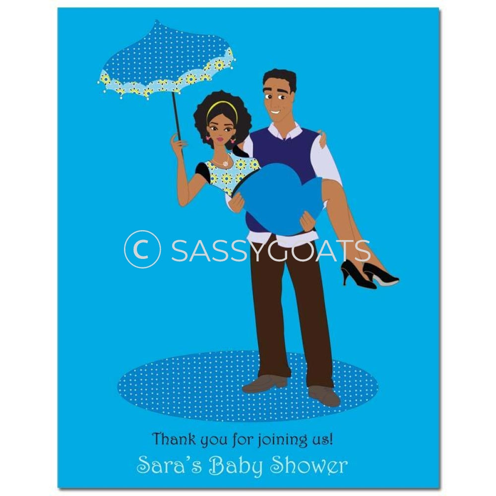Baby Shower Party Poster - Mommy Cargo African American
