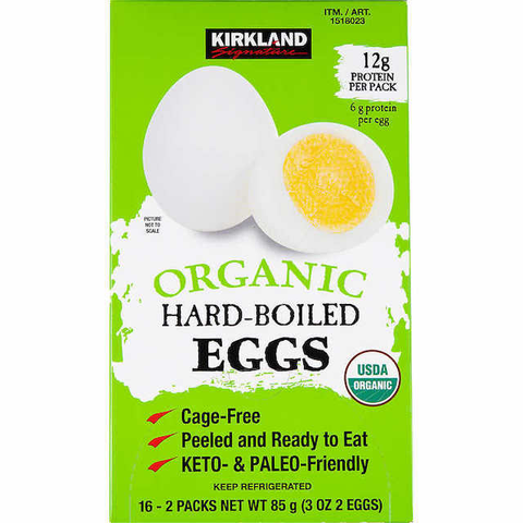 Kirkland Signature Organic Hard Boiled Eggs
