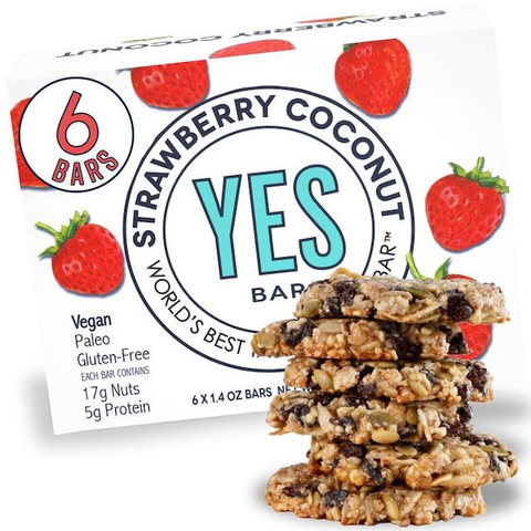 The YES Bar Strawberry Coconut