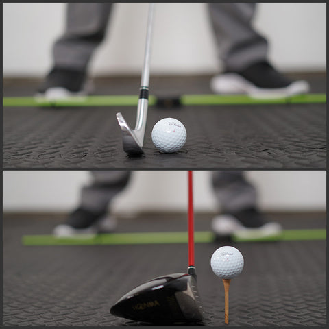 Golf Ball Positioning for Irons and Drivers