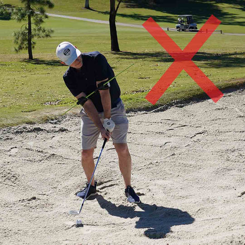 how not to hit out of a sand trap